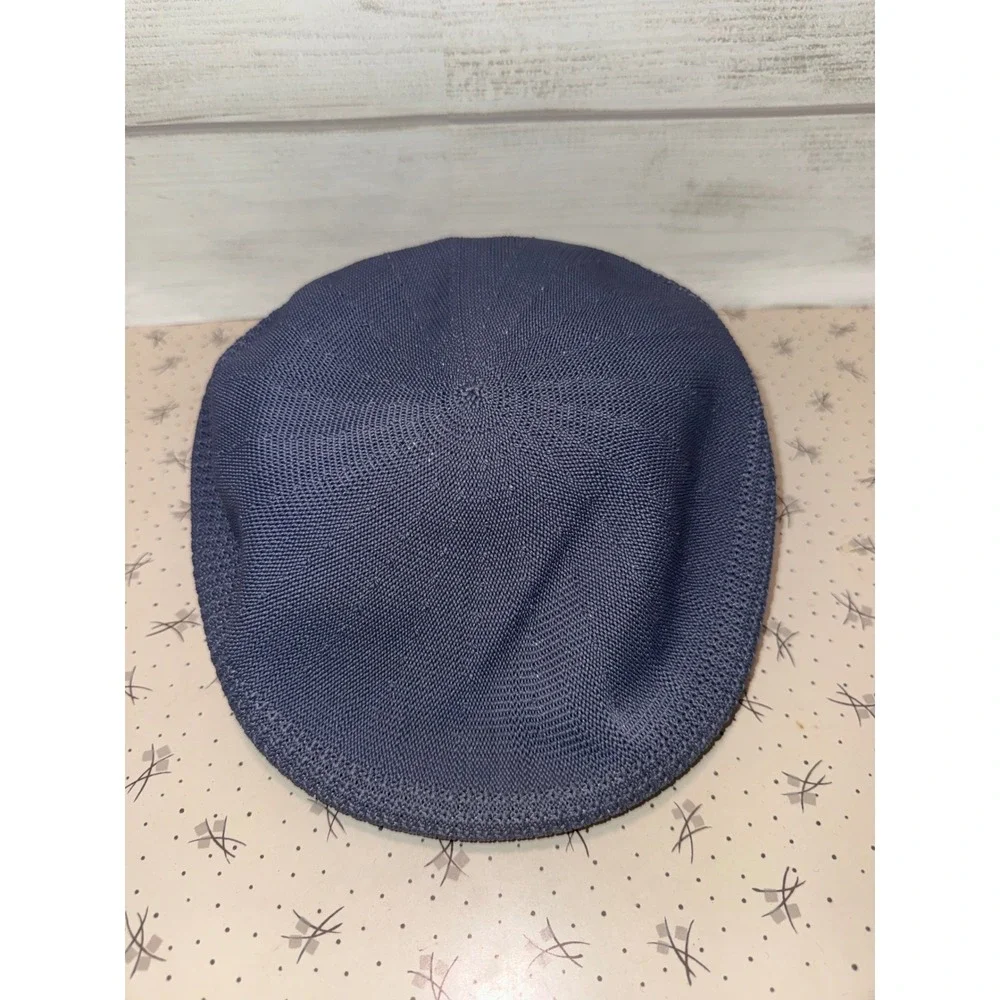 Cloverdale Mens Mesh Flat Cap Blue Gray Myrtle‎ Beach SC Golf Hat Made in USA L